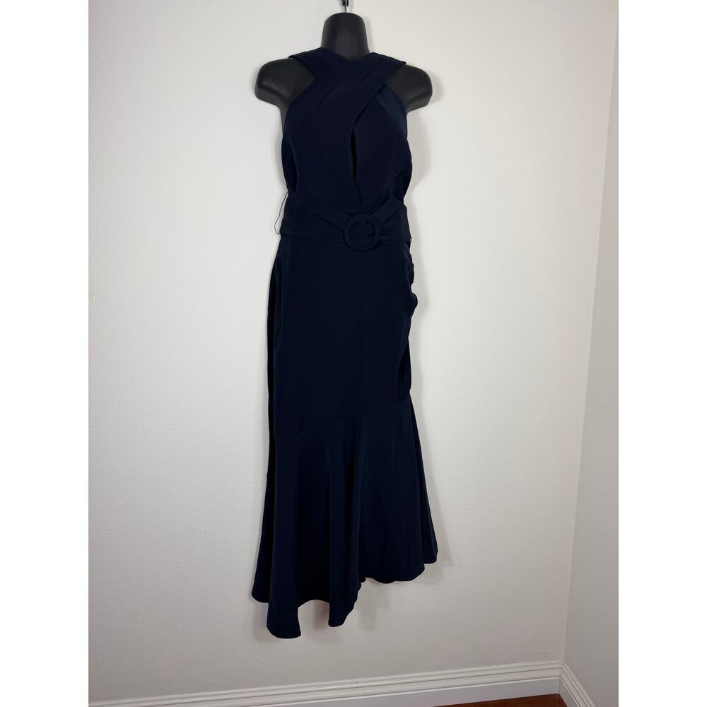 Sachin & Babi Naomi Halter Midi Dress Size 10 Midnight Navy NWT - Picture 5 of 10